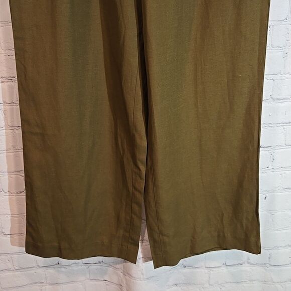 Talbots Green Pull On Wide Leg Pants Size S NWT - Picture 4 of 10